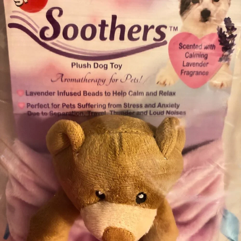 Soothers Calming Dog Blanket Teddy Toy Aromatherapy Anxiety Relief NEW